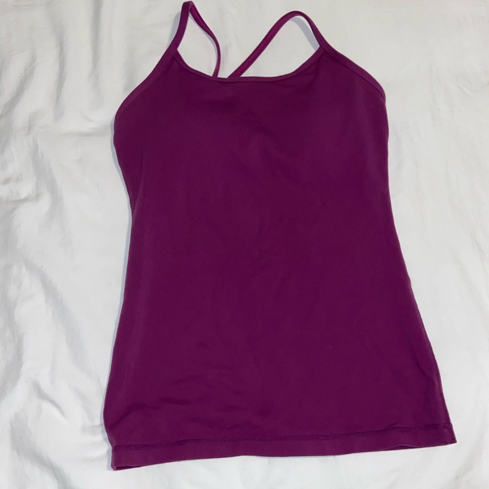 lululemon athletica Women's Purple Strappy Tank Top